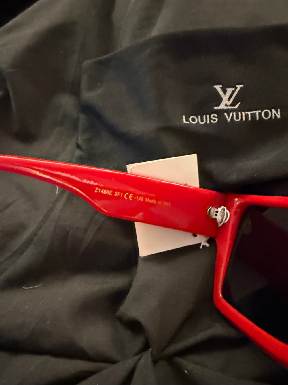 Louis Vuitton Red Rectangular Shield Sunglasses-NO TAG! - Picture 4 of 8